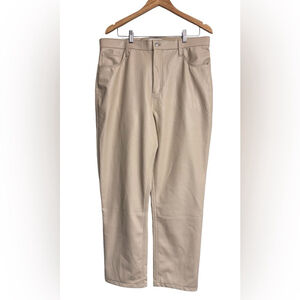 Abercrombie Vegan Leather 90’s Straight Leg Ultra High Rise Size 33 NWT